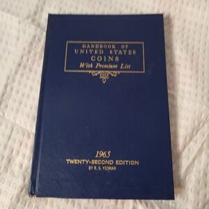 1965 Handbook of United States Coins 22nd Edition R. S. Yeoman Blue Book Vintage